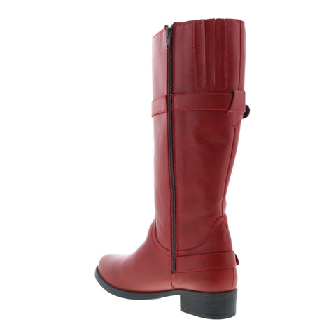 Smoky Mountain Boots Donna 6503 Womens Red Leather Zipper Western Boots