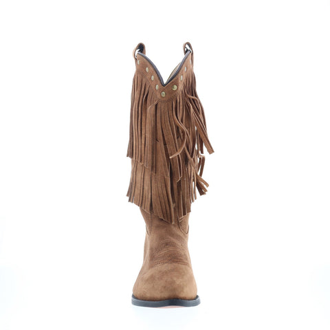 Smoky Mountain Boots Wisteria Suede Fringe 6566 Womens Brown Western Boots