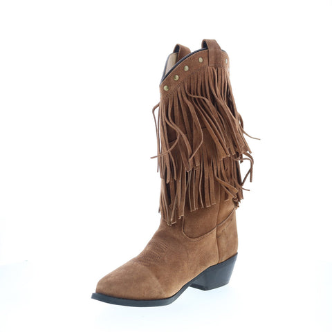 Smoky Mountain Boots Wisteria Suede Fringe 6566 Womens Brown Western Boots