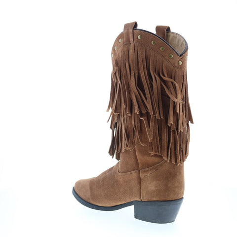 Smoky Mountain Boots Wisteria Suede Fringe 6566 Womens Brown Western Boots