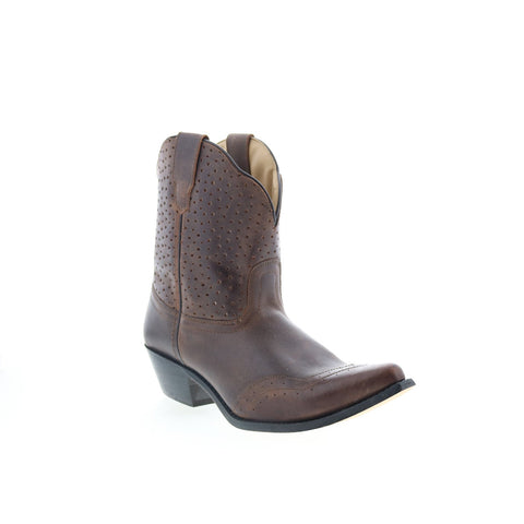 Smoky Mountain Boots Fern Snip Toe 6613 Womens Brown Leather Western Boots