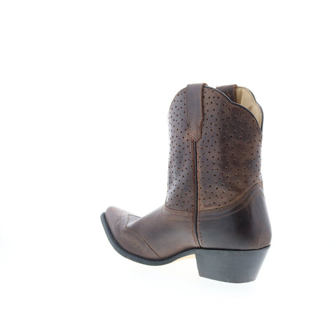 Smoky Mountain Boots Fern Snip Toe 6613 Womens Brown Leather Western Boots