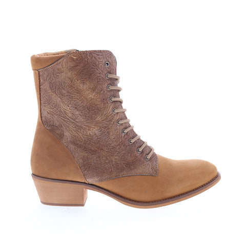 Smoky Mountain Boots 6633 Womens Brown Suede Lace Up Western Boots