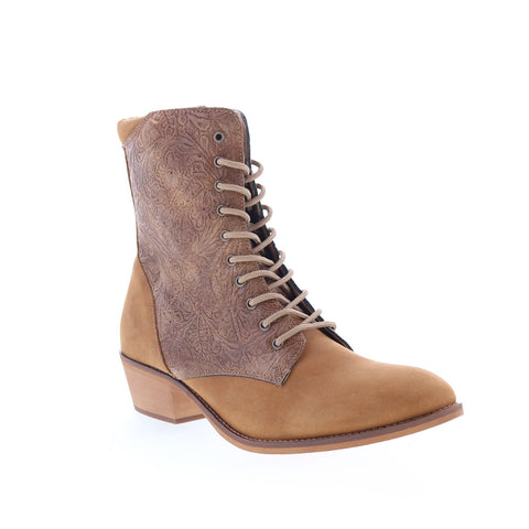 Smoky Mountain Boots 6633 Womens Brown Suede Lace Up Western Boots