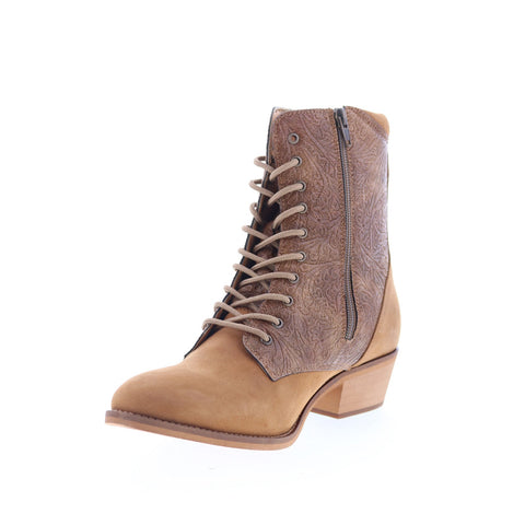 Smoky Mountain Boots 6633 Womens Brown Suede Lace Up Western Boots