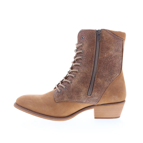Smoky Mountain Boots 6633 Womens Brown Suede Lace Up Western Boots