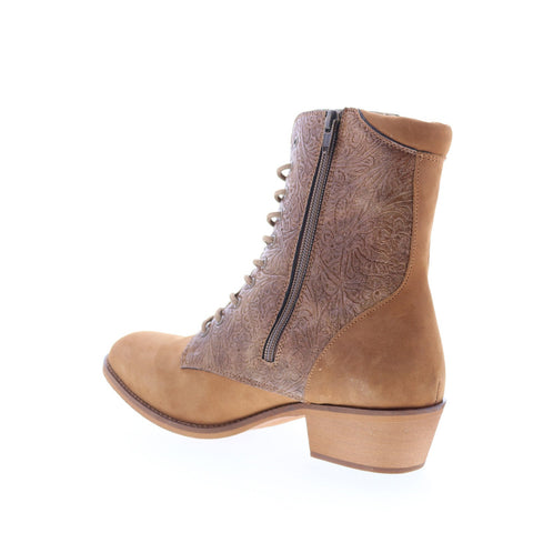 Smoky Mountain Boots 6633 Womens Brown Suede Lace Up Western Boots