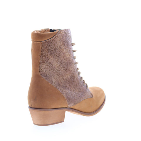 Smoky Mountain Boots 6633 Womens Brown Suede Lace Up Western Boots