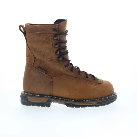 Rocky Steel Toe Waterproof 6698 Mens Brown Leather Work & Safety Boots