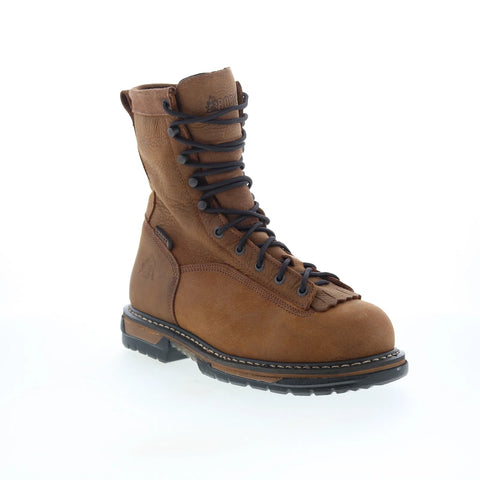 Rocky Steel Toe Waterproof 6698 Mens Brown Wide Leather Work & Safety Boots