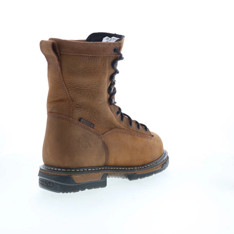Rocky Steel Toe Waterproof 6698 Mens Brown Wide Leather Work & Safety Boots