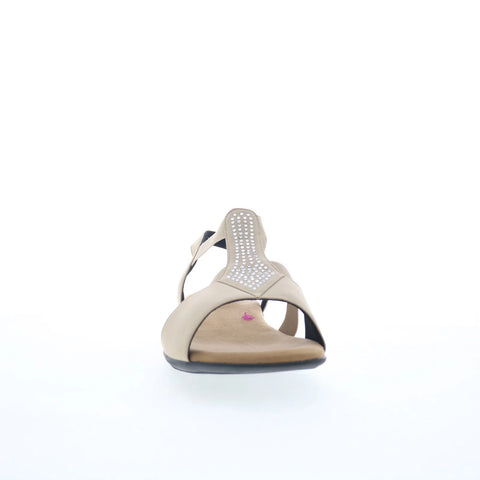 Ros Hommerson Mellow 67012-38 Womens Beige Wide Slingback Sandals Shoes
