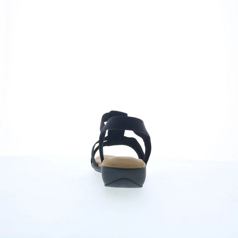 Ros Hommerson Mackenzie Womens Black Extra Wide Slingback Sandals Shoes