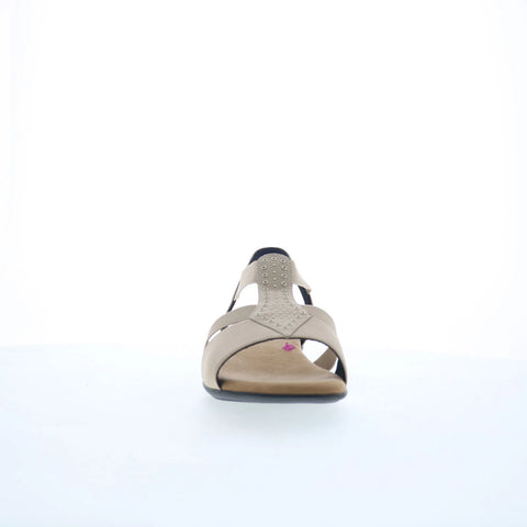 Ros Hommerson Miriam 67028-38 Womens Beige Wide Slingback Sandals Shoes