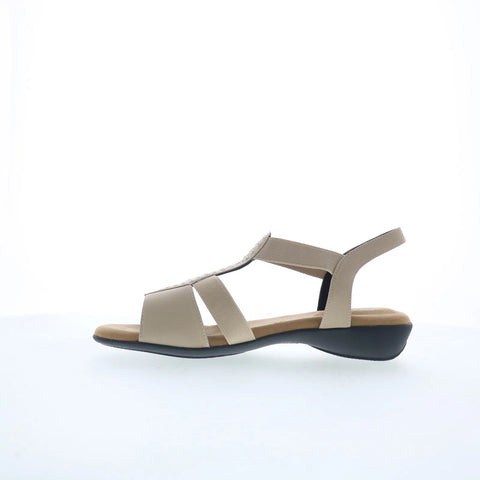 Ros Hommerson Miriam 67028-38 Womens Beige Wide Slingback Sandals Shoes