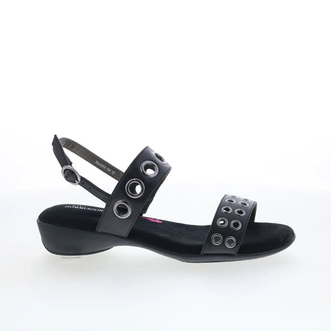 Ros Hommerson Meredith 67030-10 Womens Black Narrow Slingback Sandals Shoes