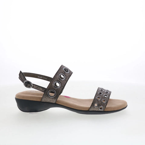 Ros Hommerson Meredith 67030-88 Womens Gray Extra Wide Slingback Sandals Shoes