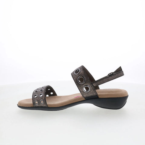 Ros Hommerson Meredith 67030-88 Womens Gray Extra Wide Slingback Sandals Shoes