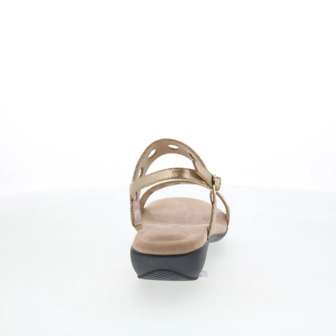 Ros Hommerson Meredith 67030-89 Womens Gold Leather Slingback Sandals Shoes