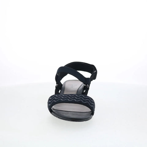 Ros Hommerson Virtual 67034-10 Womens Black Leather Slingback Sandals Shoes