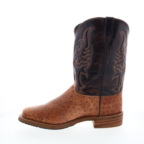 Abilene Boots 6750 Mens Brown Leather Slip On Western Boots