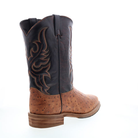 Abilene Boots 6750 Mens Brown Leather Slip On Western Boots