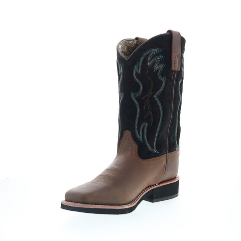 Smoky Mountain Boots Alex 6820 Womens Brown Leather Slip On Western Boots