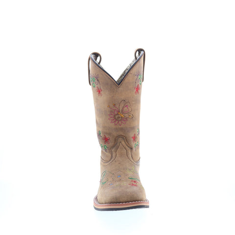 Smoky Mountain Boots 6842 Womens Brown Suede Slip On Western Boots