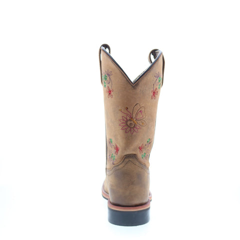 Smoky Mountain Boots 6842 Womens Brown Suede Slip On Western Boots