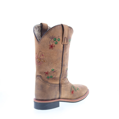 Smoky Mountain Boots 6842 Womens Brown Suede Slip On Western Boots