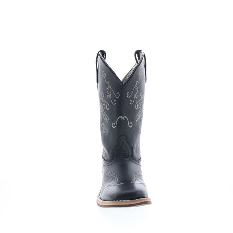 Smoky Mountain Boots Marilyn 6843 Womens Black Leather Slip On Western Boots