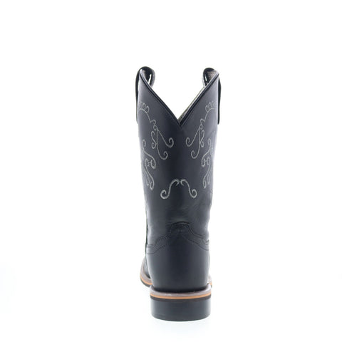 Smoky Mountain Boots Marilyn 6843 Womens Black Leather Slip On Western Boots
