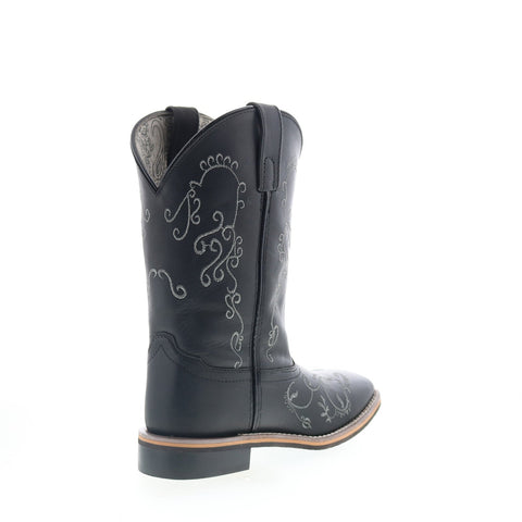 Smoky Mountain Boots Marilyn 6843 Womens Black Leather Slip On Western Boots
