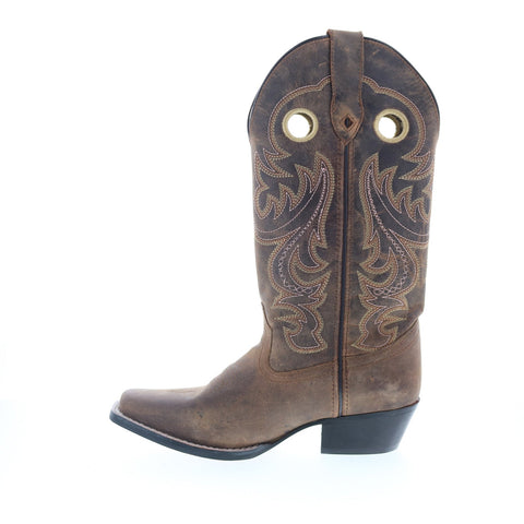 Smoky Mountain Boots Wilma 6864 Womens Brown Leather Slip On Western Boots