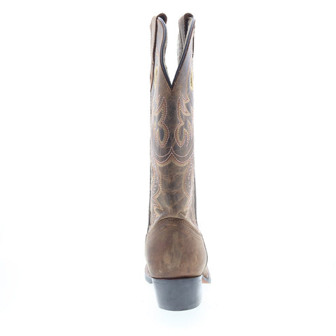 Smoky Mountain Boots Wilma 6864 Womens Brown Leather Slip On Western Boots