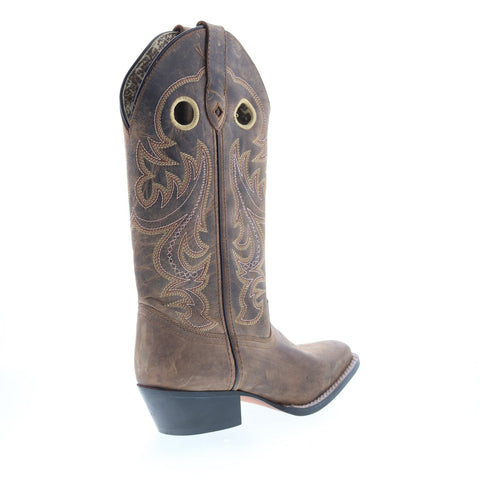 Smoky Mountain Boots Wilma 6864 Womens Brown Leather Slip On Western Boots