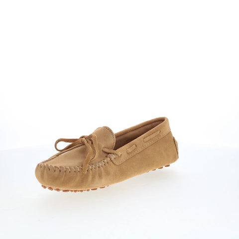 Minnetonka Classic Driver 698T Womens Brown Suede Loafer Flats Shoes
