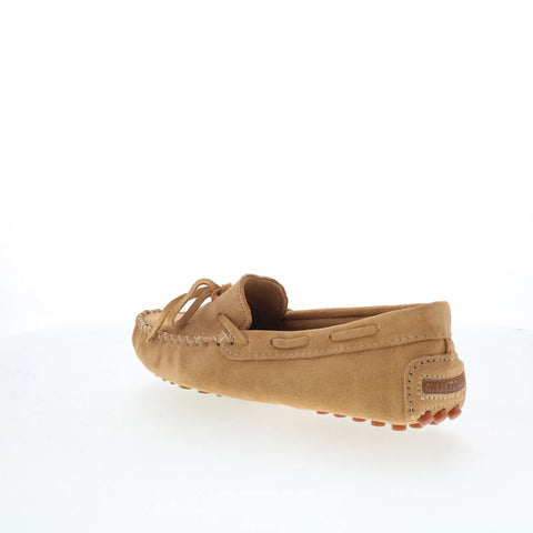 Minnetonka Classic Driver 698T Womens Brown Suede Loafer Flats Shoes