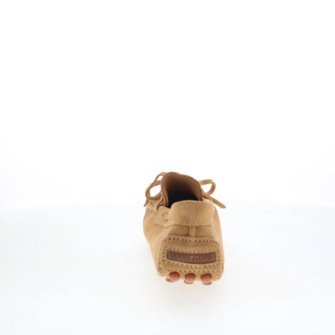 Minnetonka Classic Driver 698T Womens Brown Suede Loafer Flats Shoes