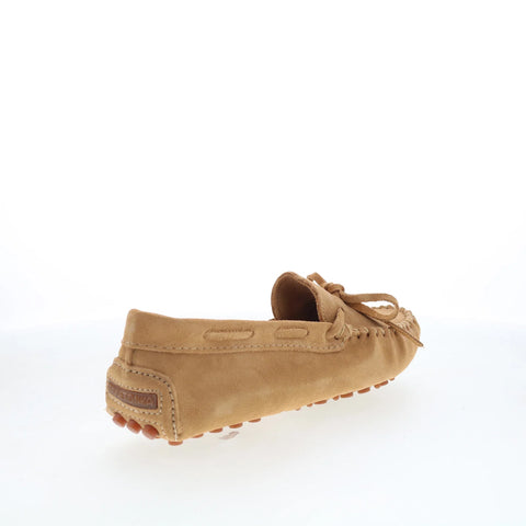 Minnetonka Classic Driver 698T Womens Brown Suede Loafer Flats Shoes