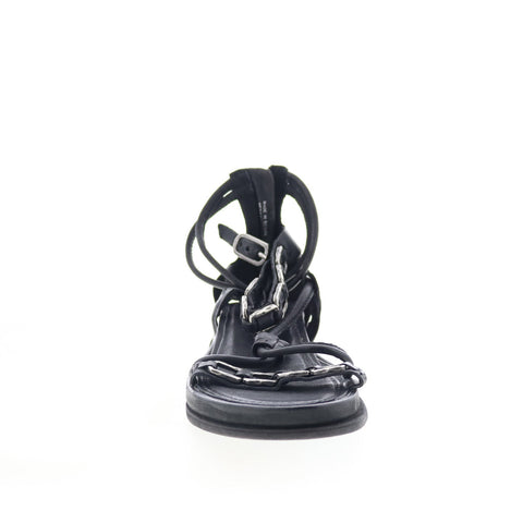 A.S. 98 Prucher 699034-102-6002 Womens Black Gladiator Sandals Shoes
