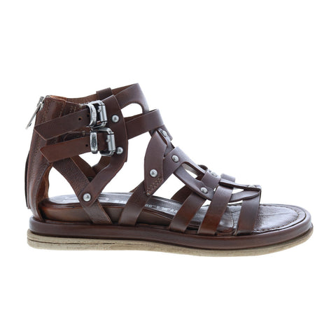 A.S. 98 Payne 699039-201 Womens Brown Leather Gladiator Sandals Shoes