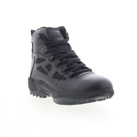 Reebok Work 6" Stealth Side Zipper Soft Toe Mens Black Wide Tactical Boots