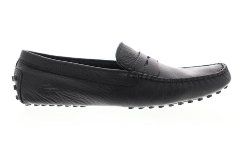Lacoste Concours 118 P CMA Mens Black Loafers & Slip Ons Moccasin Shoes