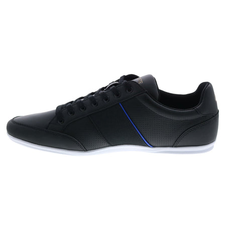 Lacoste Nivolor 0721 1 P CMA Mens Black Leather Lifestyle Sneakers Shoes
