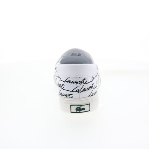 Lacoste Jump Serve Slip 07221 Womens White Canvas Lifestyle Sneakers Shoes
