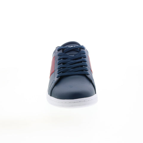 Lacoste Carnaby EVO CGR 2224 Mens Blue Leather Lifestyle Sneakers Shoes