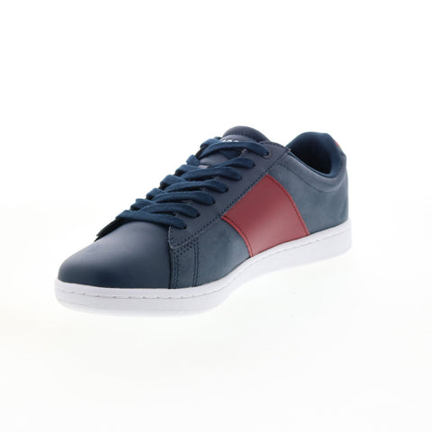 Lacoste Carnaby EVO CGR 2224 Mens Blue Leather Lifestyle Sneakers Shoes