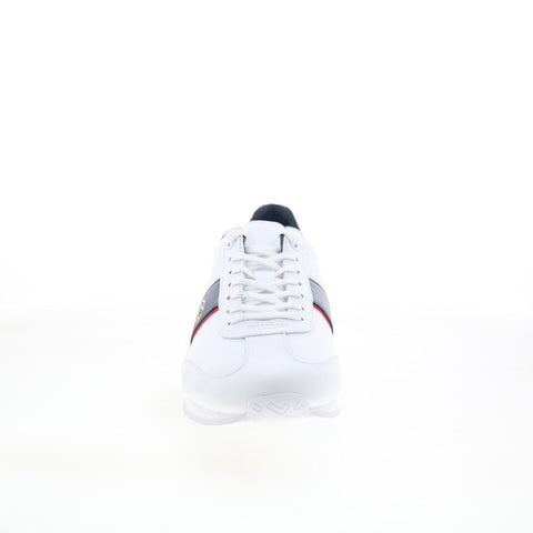Lacoste Angular 123 2 CMA Mens White Leather Lifestyle Sneakers Shoes