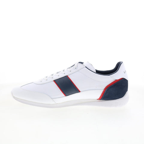 Lacoste Angular 123 2 CMA Mens White Leather Lifestyle Sneakers Shoes